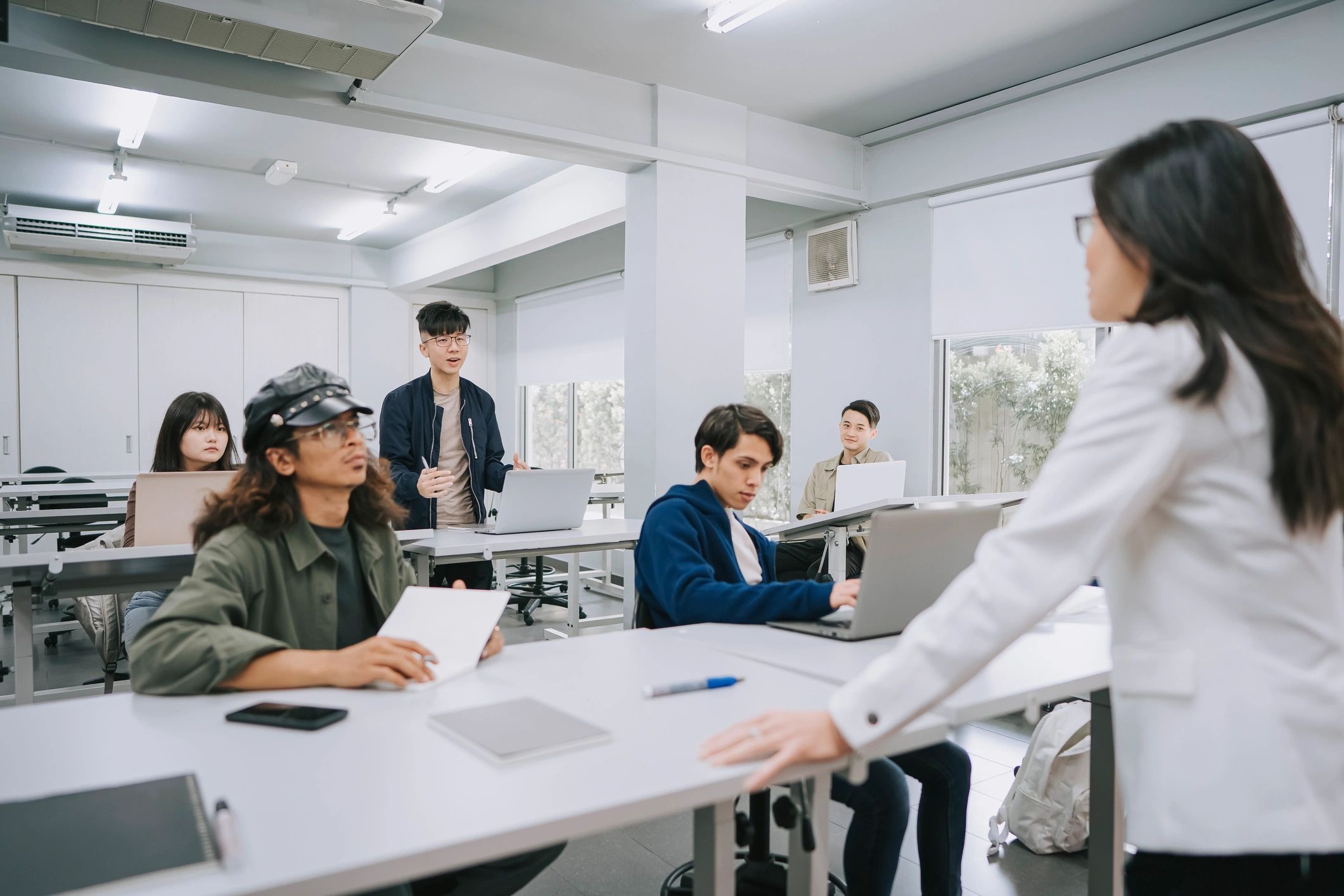 modern AI education platform classroom